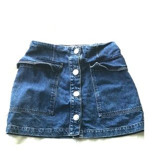 Moto Jean Skirt